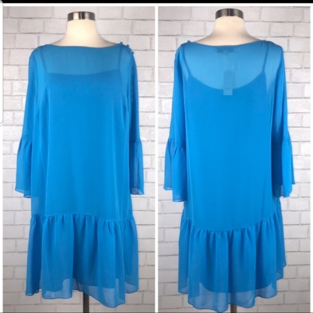 Loft petite shoulder florence dress